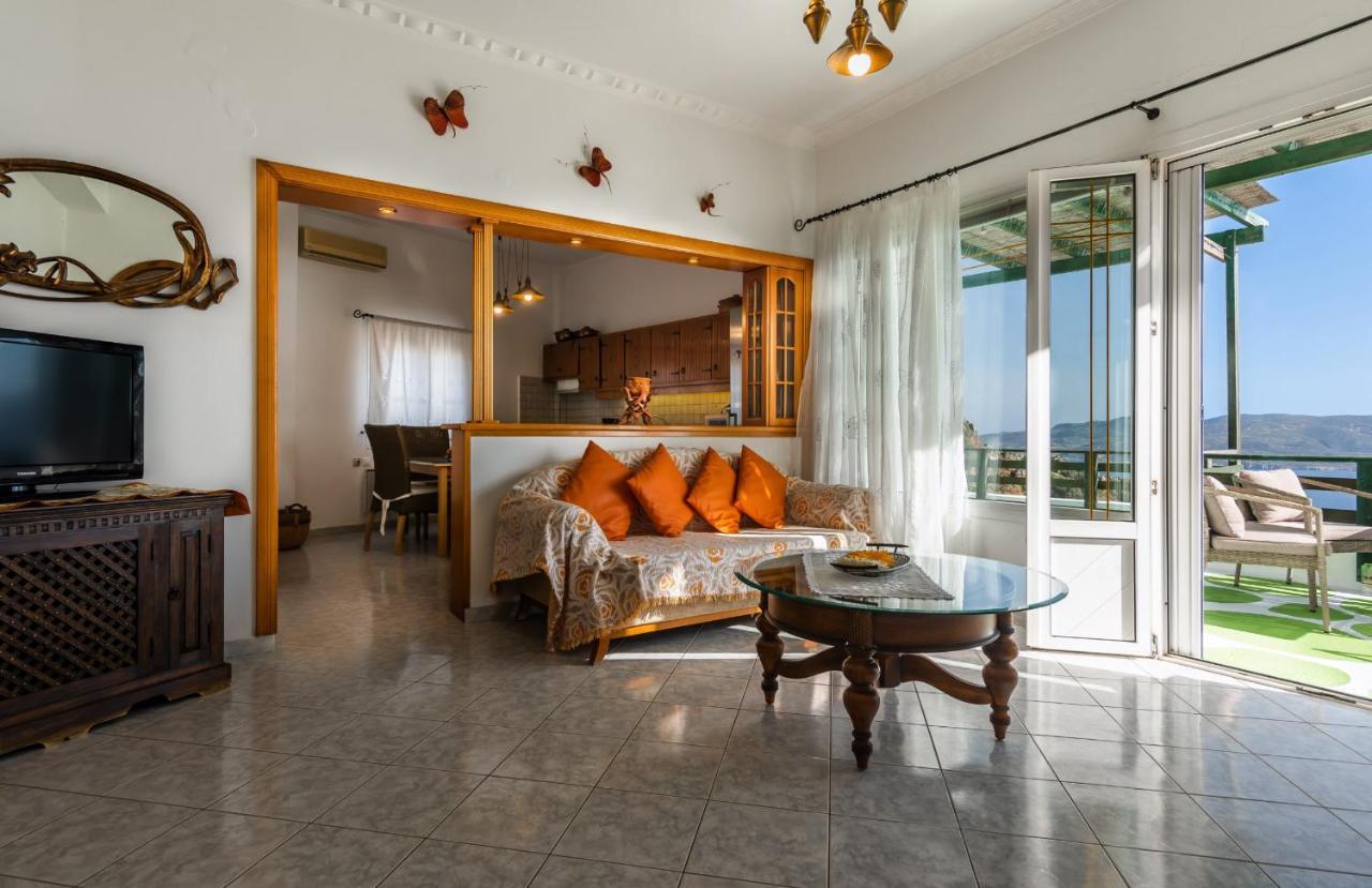 Melisses Sea View House Villa Plaka  Eksteriør billede