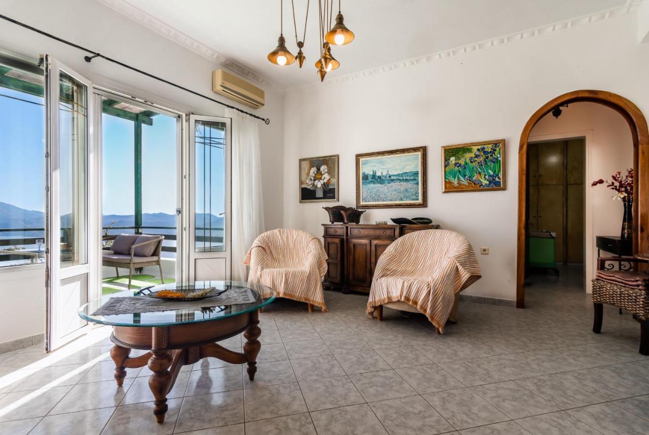 Melisses Sea View House Villa Plaka  Eksteriør billede